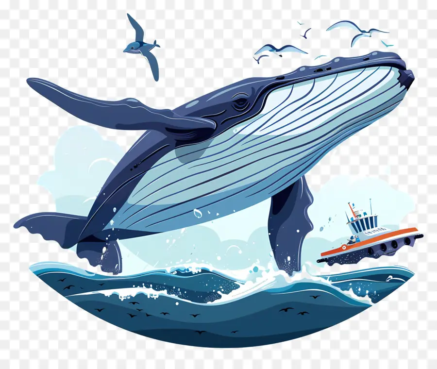 L'observation Des Baleines，Baleine PNG
