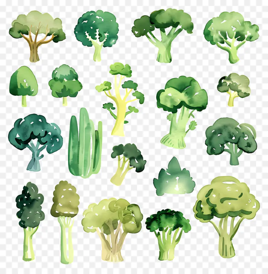 Brocoli，Illustrations De Brocoli PNG