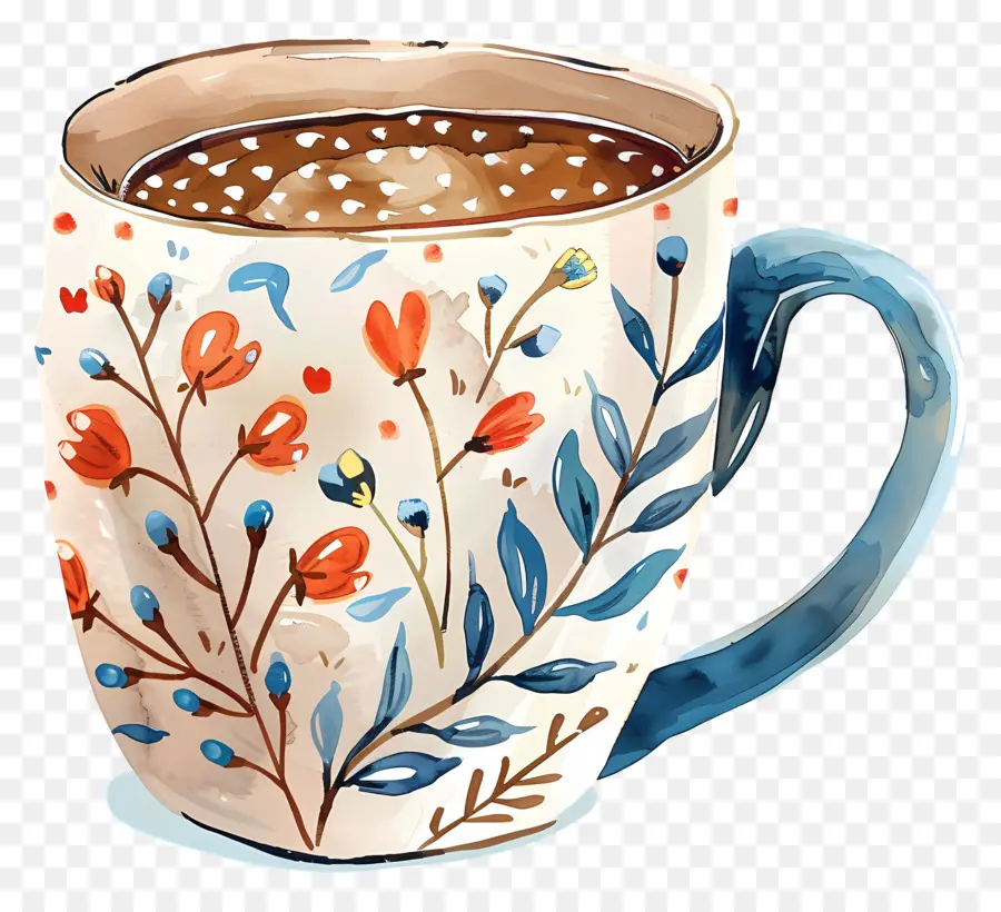 Cappuccino，Peinture à L'aquarelle PNG