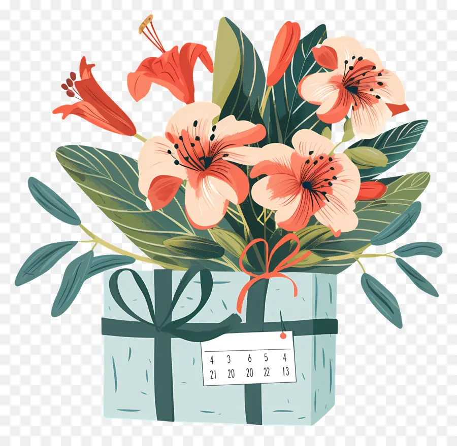 Cadeau，Fleurs PNG