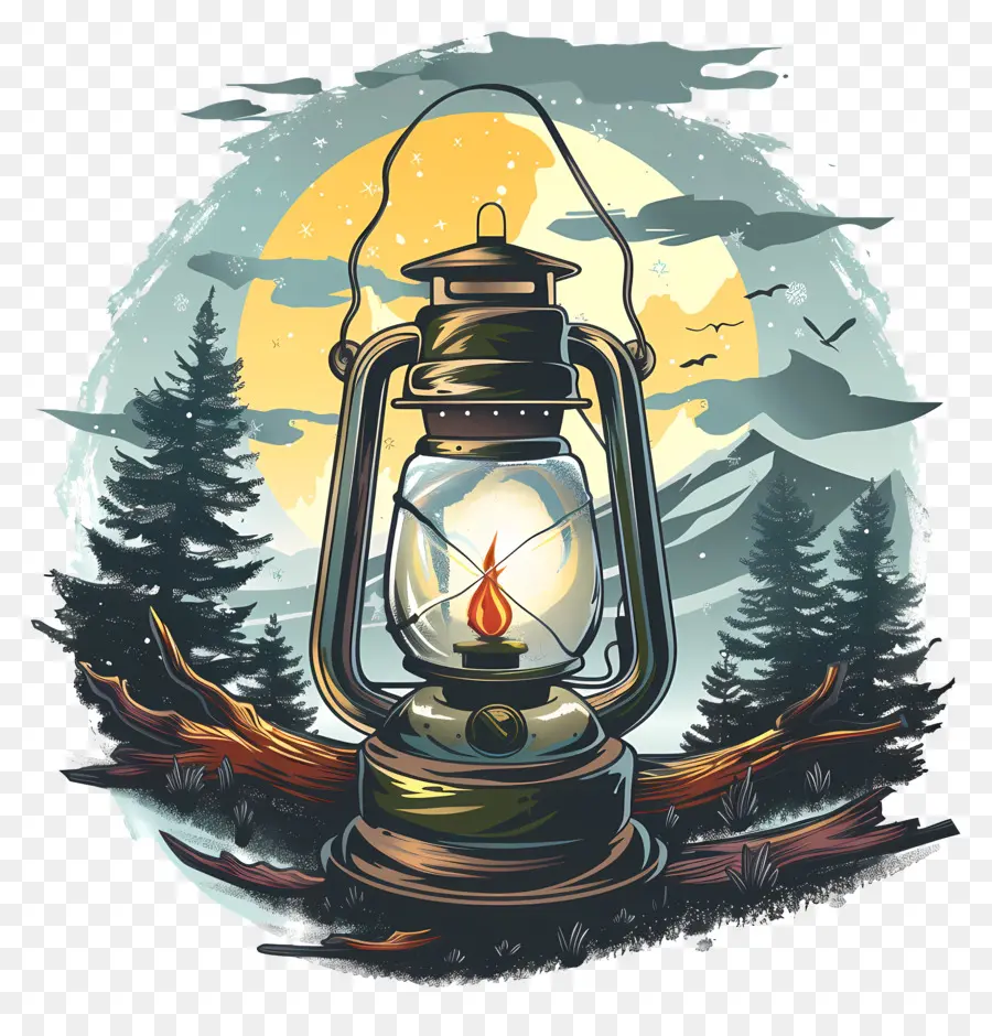 Lanterne De Camping，Lanterne PNG