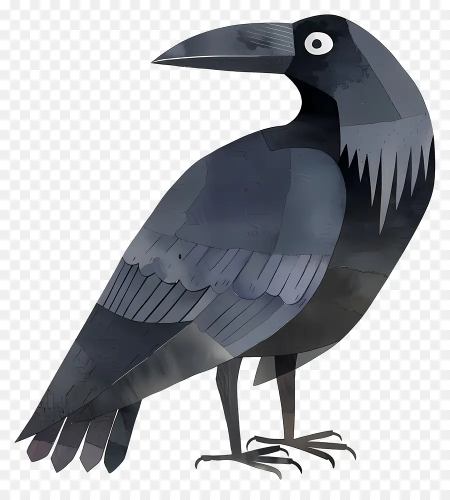 Raven De Dessin Animé，L'oiseau Noir PNG
