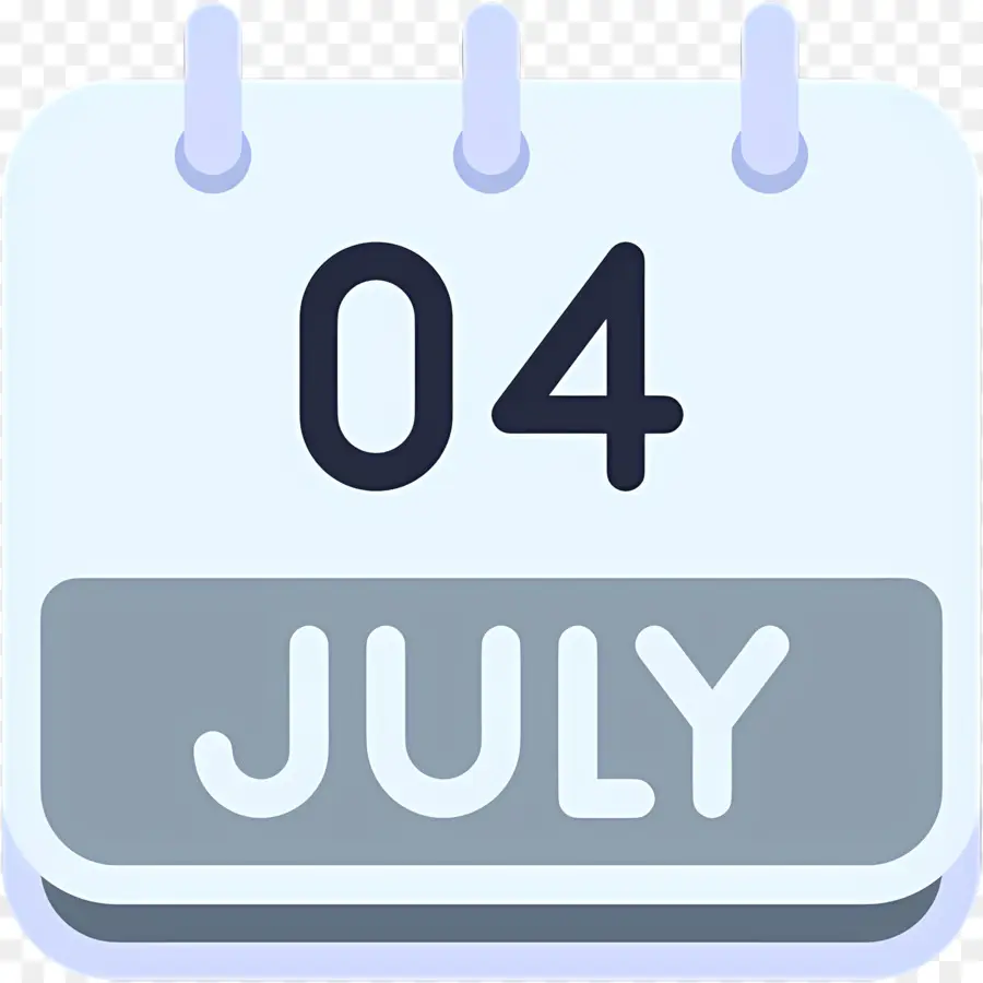 4 Juillet，Calendrier PNG