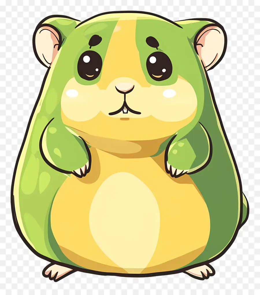 Hamster De Dessin Animé，Hamster Vert PNG