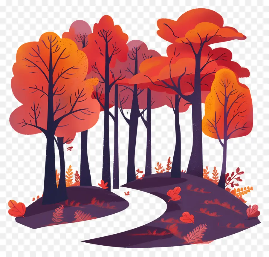 Forêt D'automne，L'automne PNG