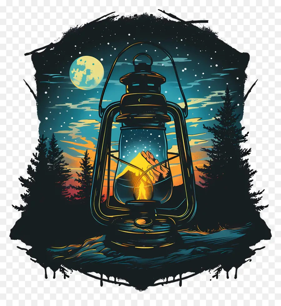 Lanterne De Camping，Lanterne PNG