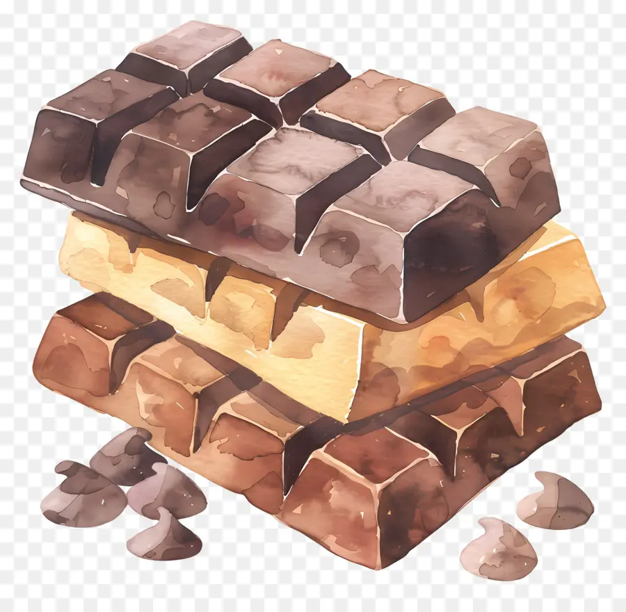 Barre De Chocolat，Les Barres De Chocolat PNG