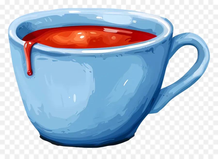 Ketchup，Tasse Bleue PNG