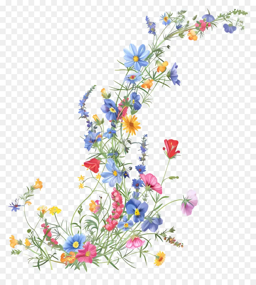 Chaînes De Fleurs，Bouquet PNG