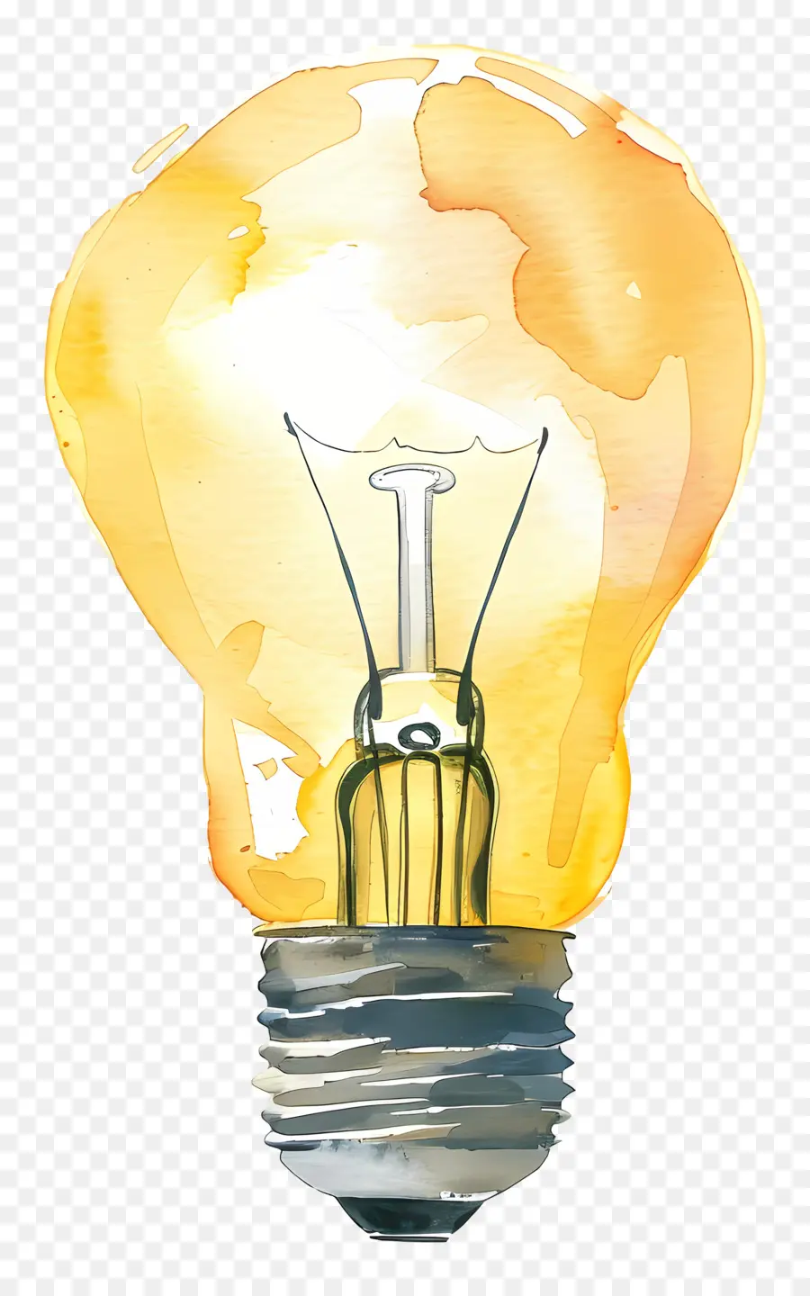 Ampoule，Peinture à L'aquarelle PNG