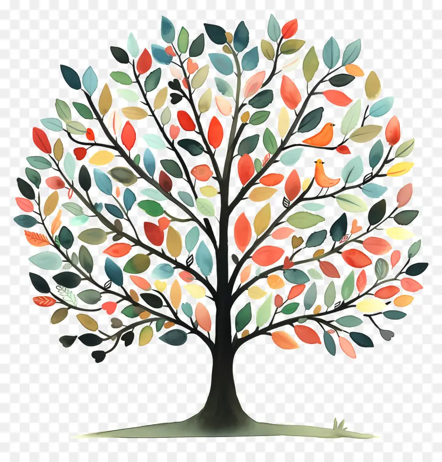 Arbre De Vie，Arbre Coloré PNG