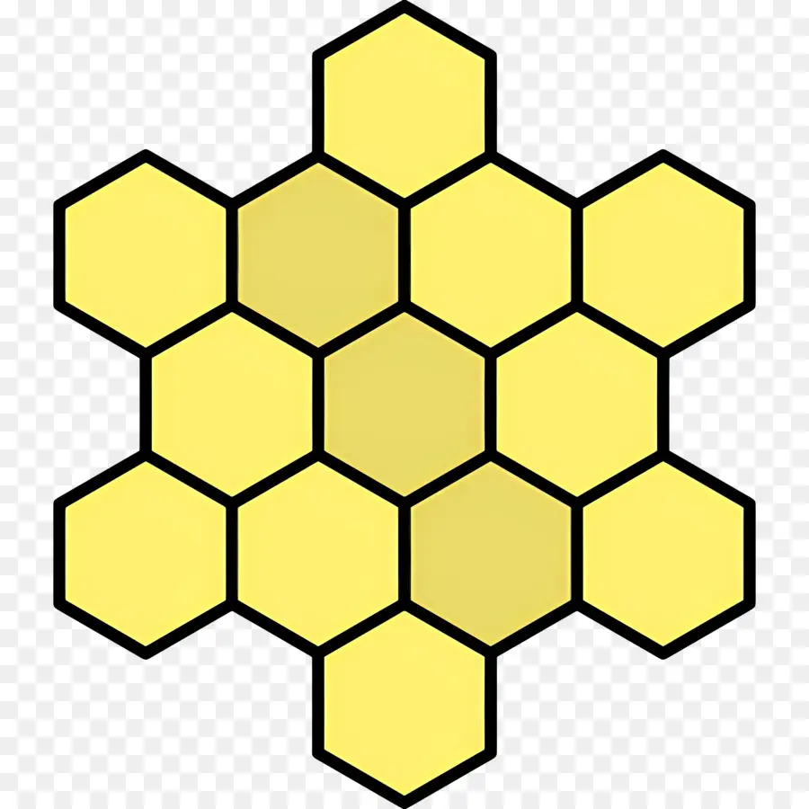 Nid D'abeille，Hexagone PNG
