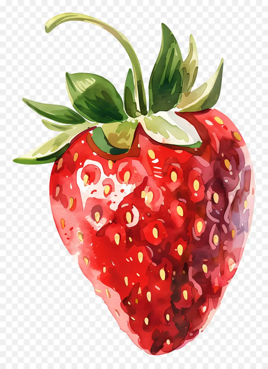 Fraise，Peinture à L'aquarelle PNG