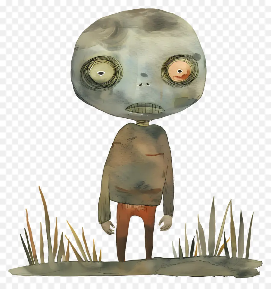 Zombie，Peinture à L'aquarelle PNG