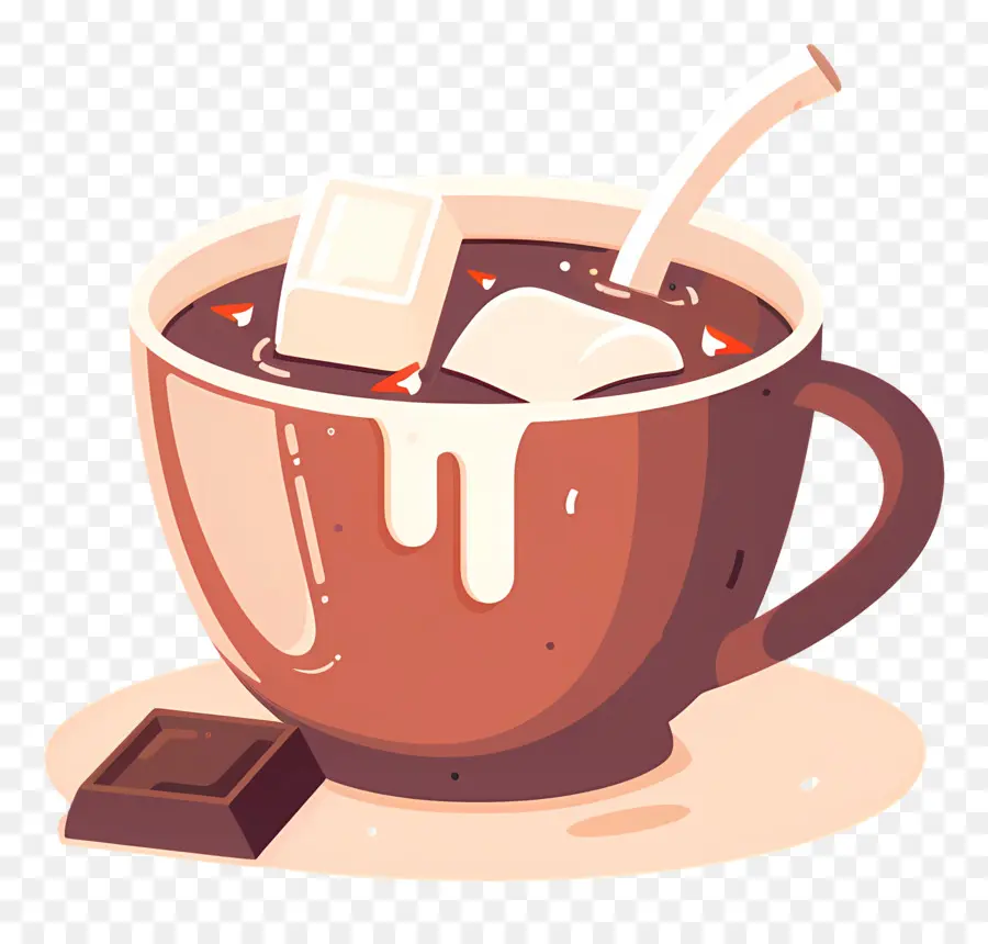 Chocolat Chaud，Tasse PNG