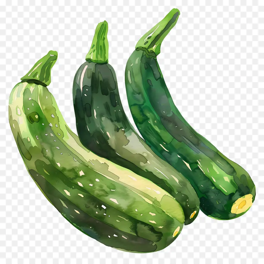 Courgettes，Vert PNG