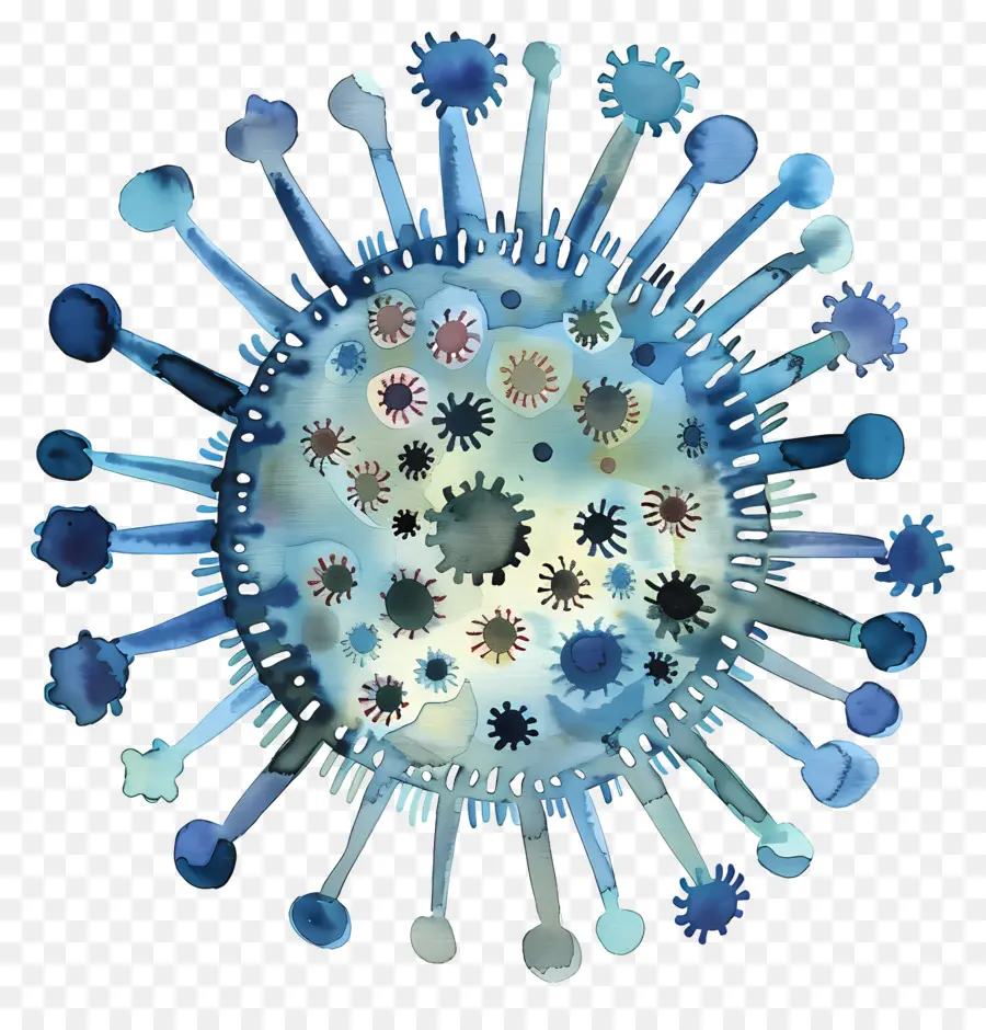 Virus，Aquarelle PNG