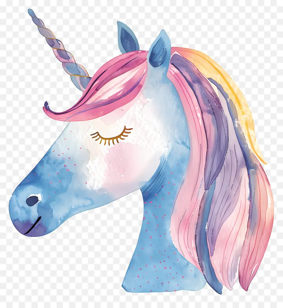 Licorne Visage，Tête De Licorne PNG