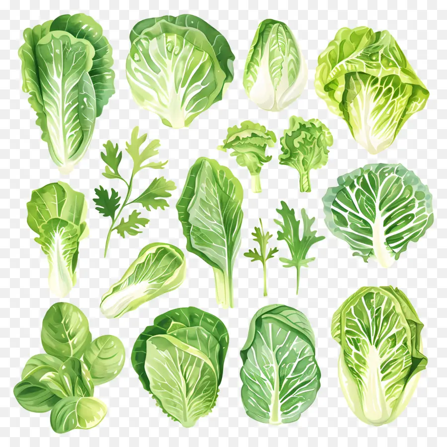 Laitue，Les Légumes Verts PNG
