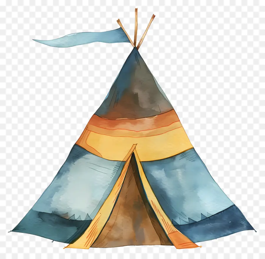 Tente，Peinture Au Tipi PNG