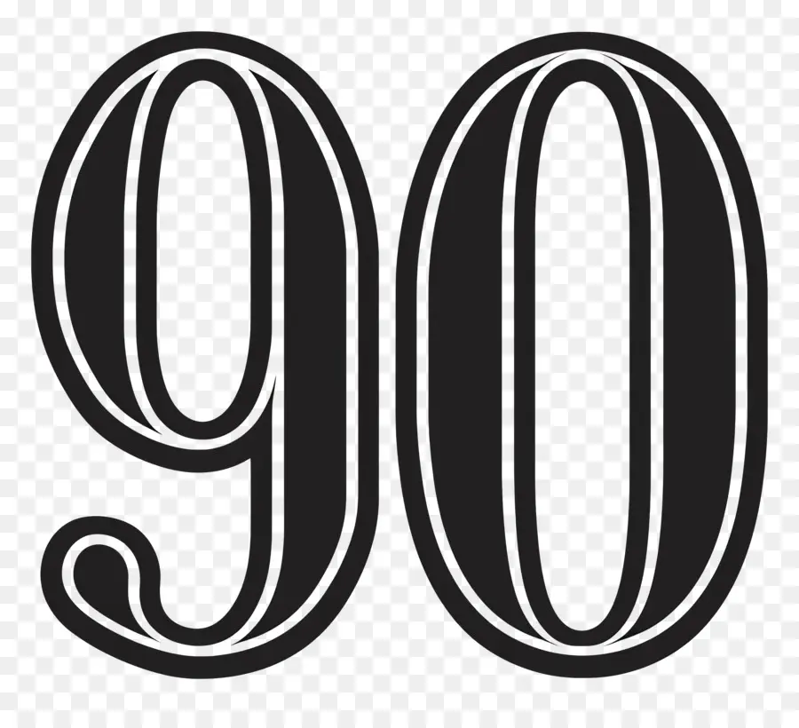 Numéro 90，Noir PNG