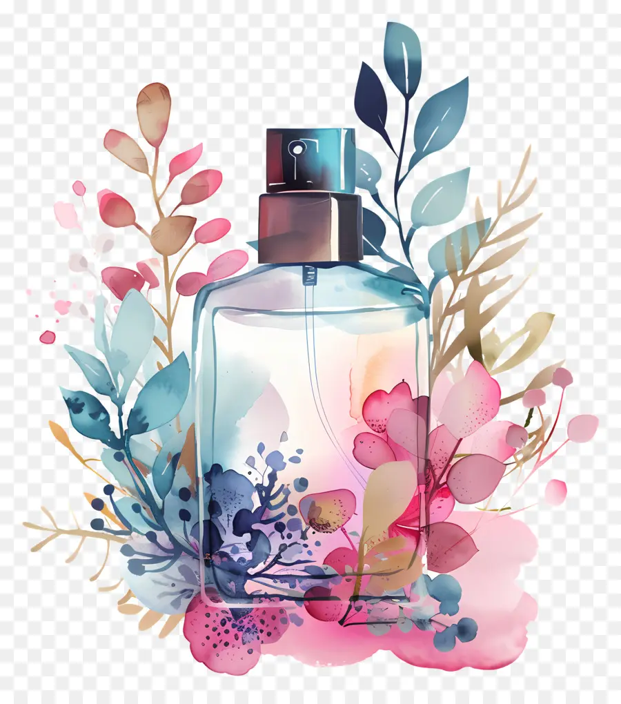 Parfum，Illustration Aquarelle PNG
