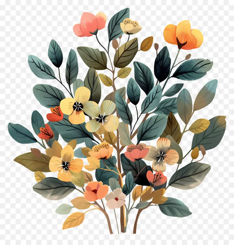 Fleur Arbuste，Arrangement Floral PNG