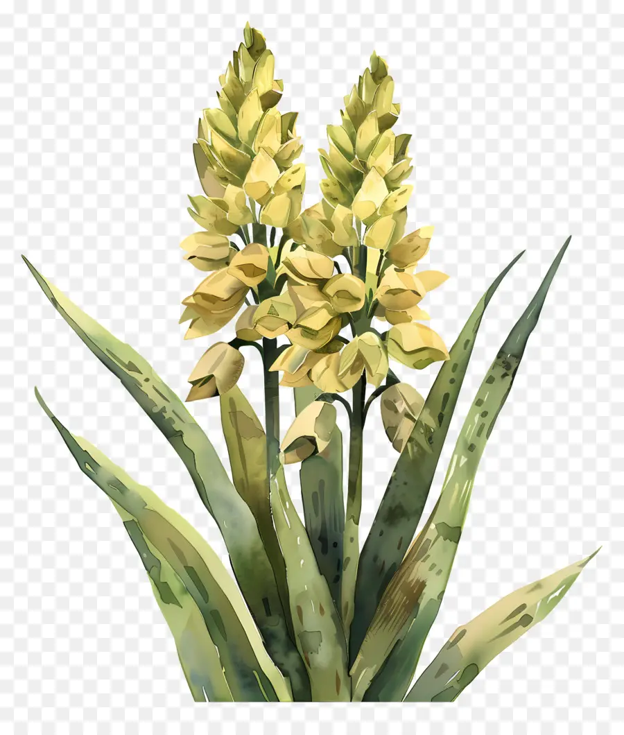 Yucca，Fleurs Jaunes PNG