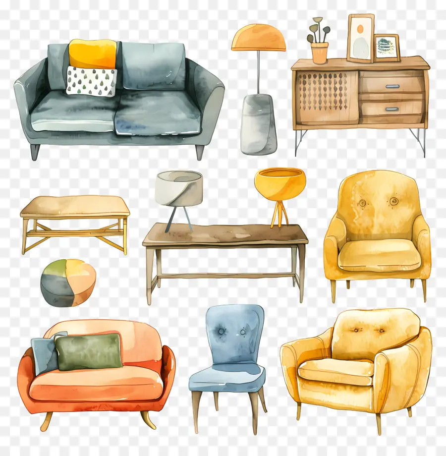 Mobilier，Mobilier Vintage PNG