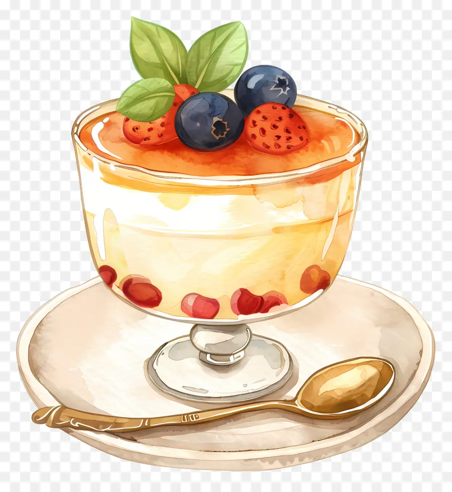 Pudding，Fruits Pouding PNG