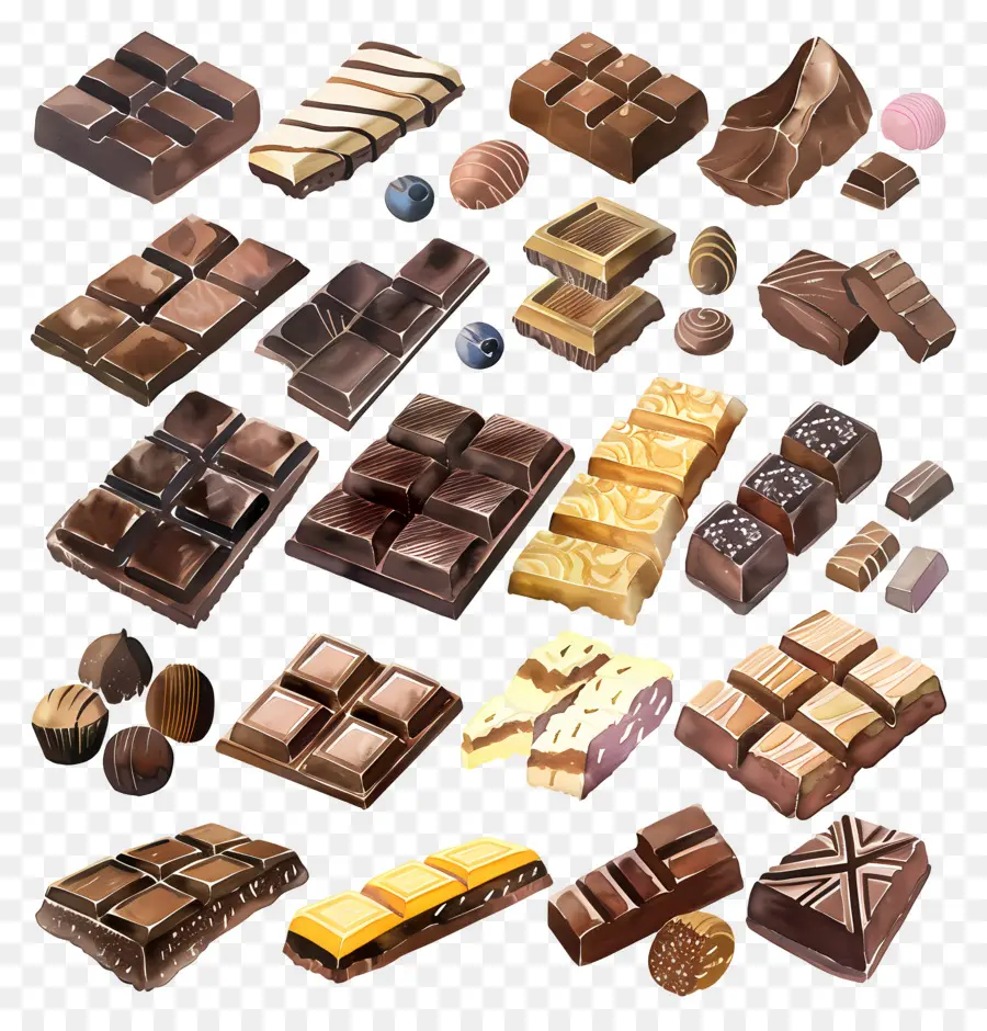 Chocolat，Barres PNG