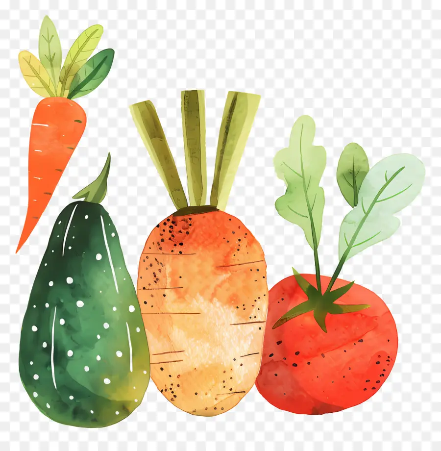 Légumes，Peinture à L'aquarelle PNG