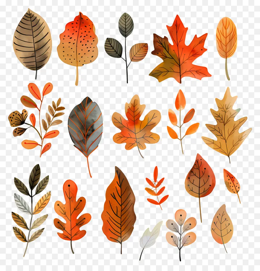 Feuilles D'automne，Automne PNG