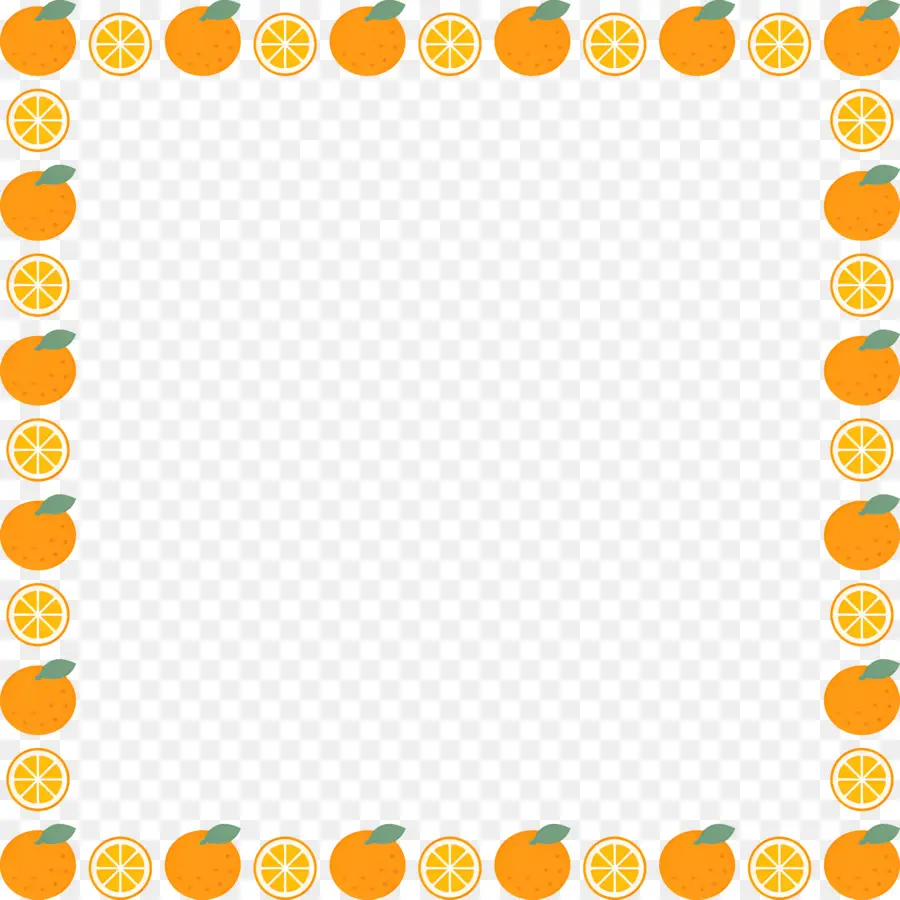 Fruits De Cadre，Tranches D'orange PNG
