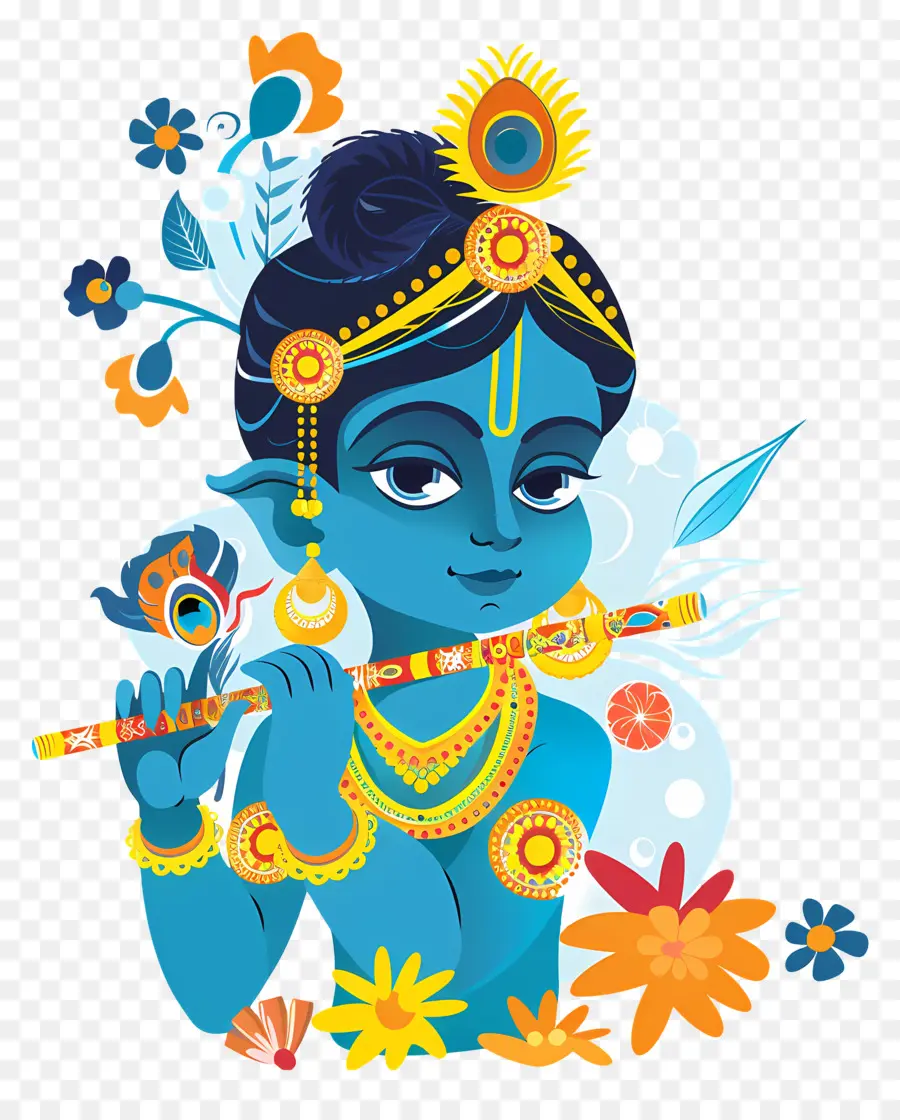 Janmashtami Krishna，Seigneur Ganesha PNG