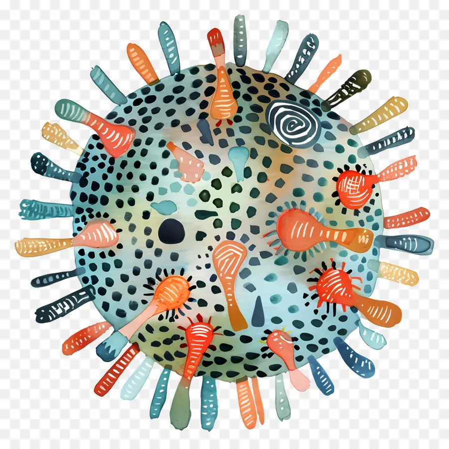 Virus，Les Bactéries PNG