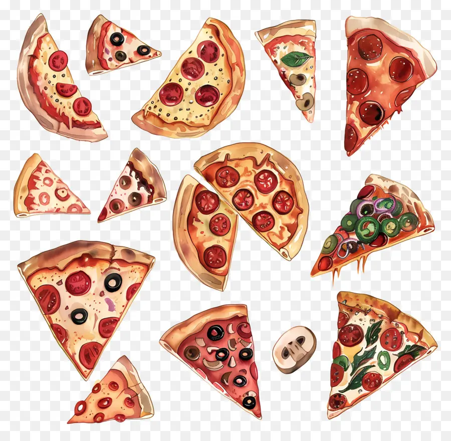 Pizza，Tranches De Pizza PNG