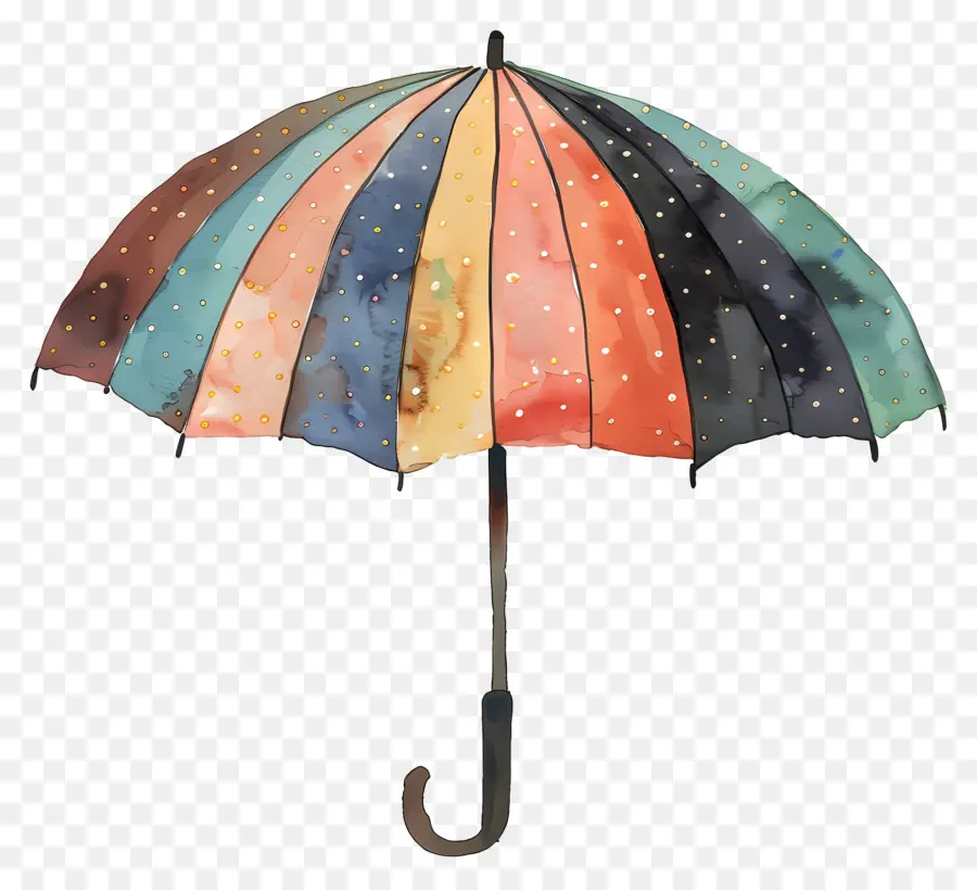 Parapluie，Aquarelle De Conception PNG