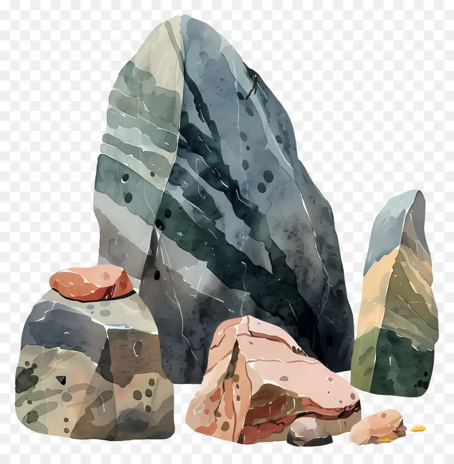 Rock，Rochers Colorés PNG
