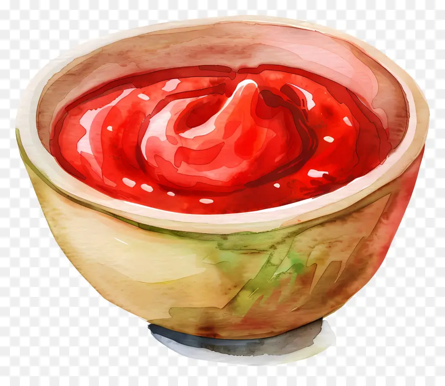 Bol De Ketchup，Sauce Rouge PNG