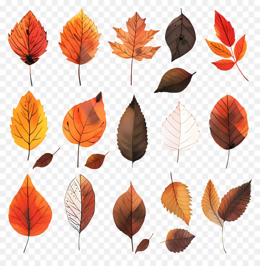 Feuilles D'automne，Automne PNG