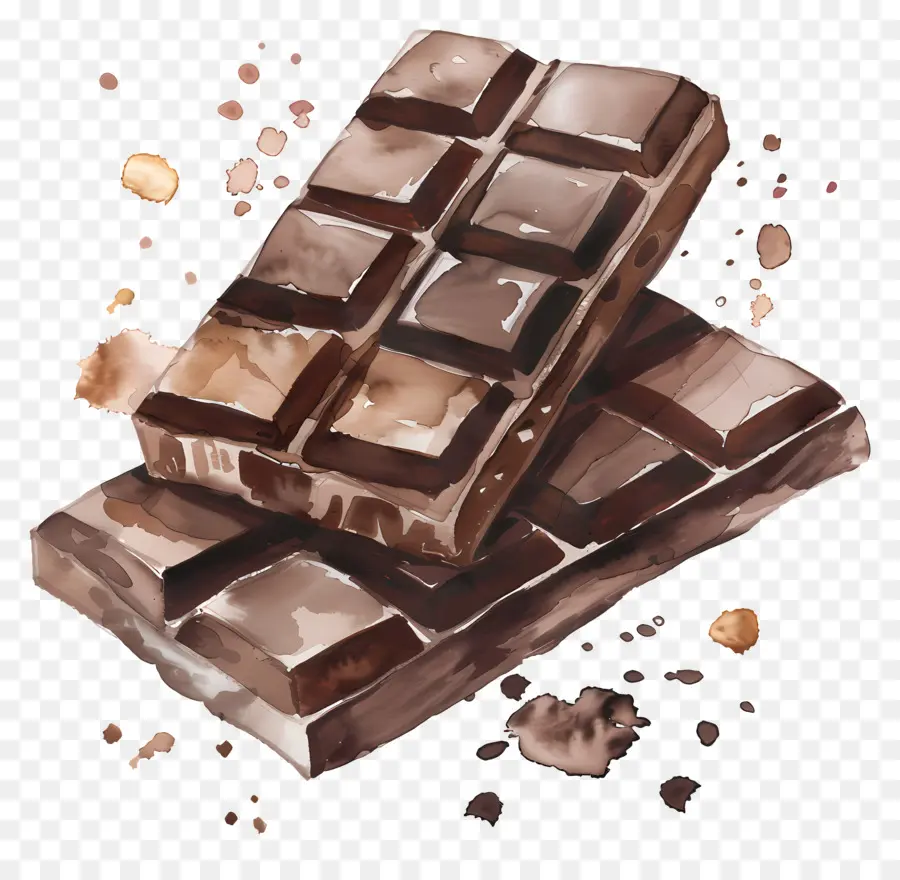 Barre De Chocolat，Les Barres De Chocolat PNG