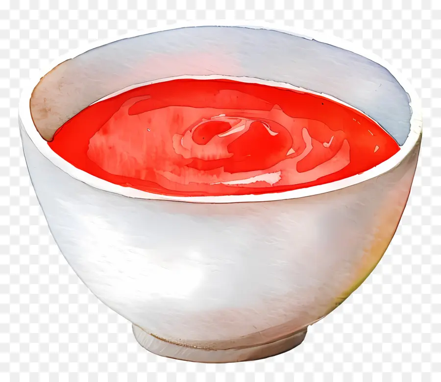 Bol De Ketchup，Peinture à L'aquarelle PNG