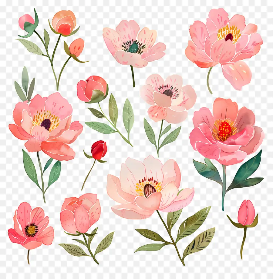 Pivoine，Fleurs PNG