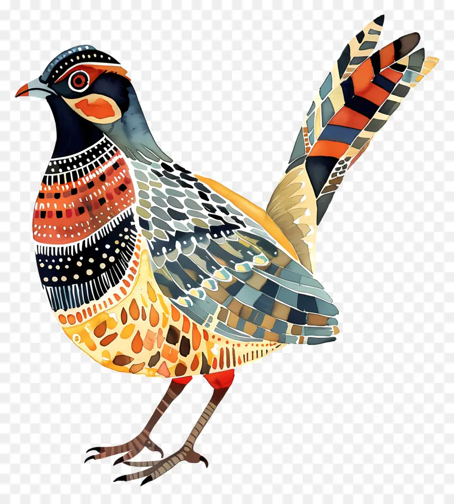 Caille，Oiseau Coloré PNG