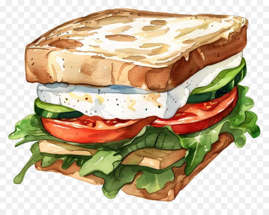 Sandwich，Sandwich à La Salade D'oeufs PNG