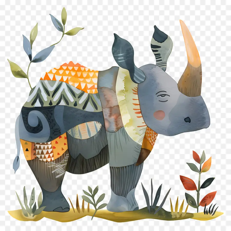 Rhino，Animal De Grande Taille PNG