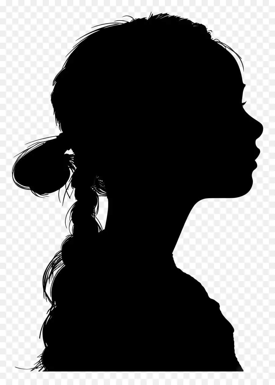 Silhouette D'enfant，Silhouette PNG