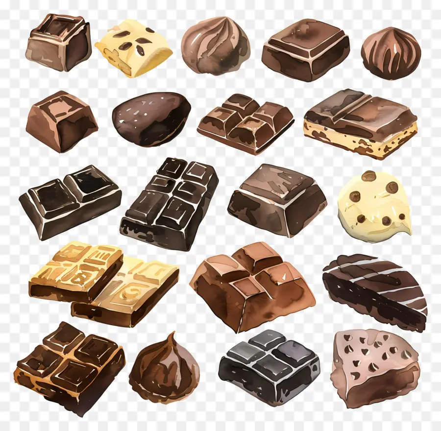 Chocolat，Les Barres De Chocolat PNG