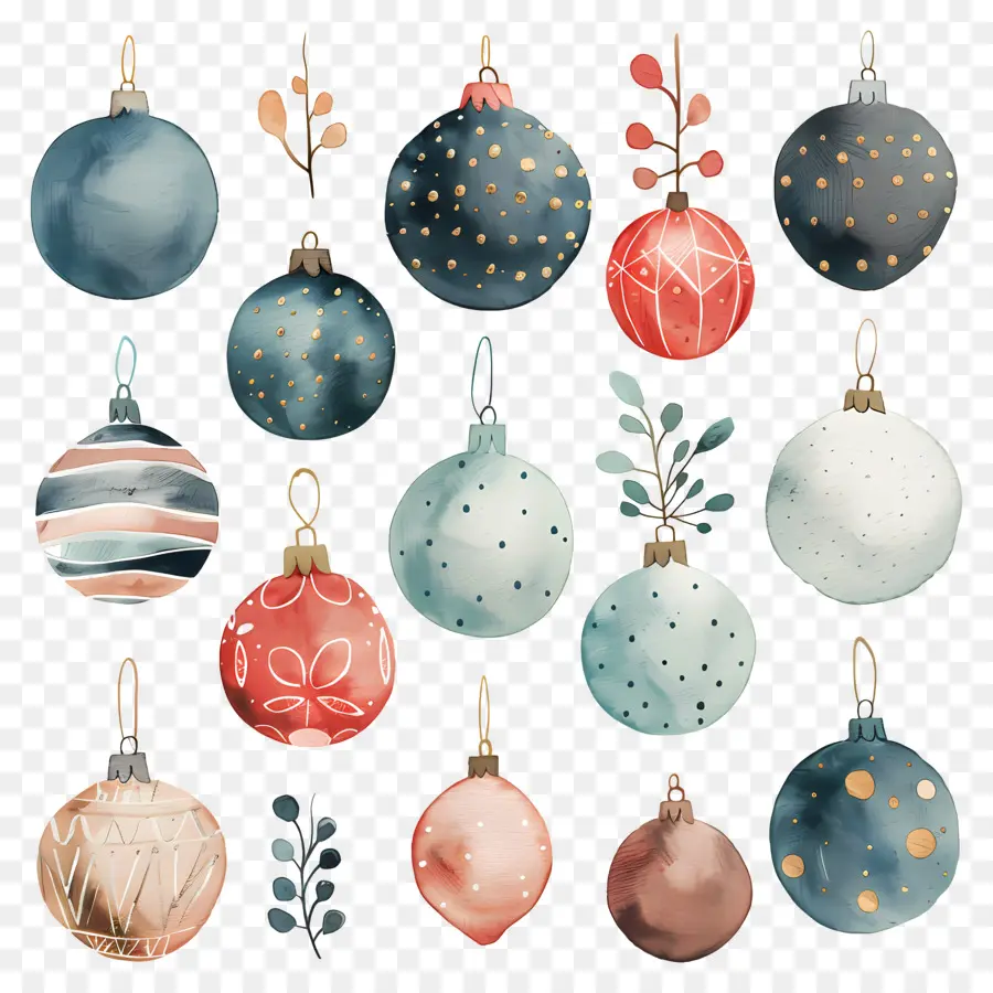 Boules De Noël，Des Décorations De Noël PNG